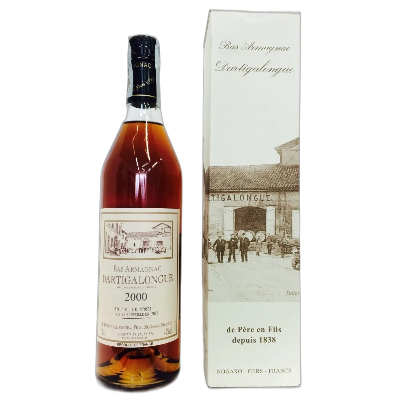 DARTIGALONGUE MILLESIMATO AST BAS ARMAGNAC - 40% vol - 2006 - 70CL