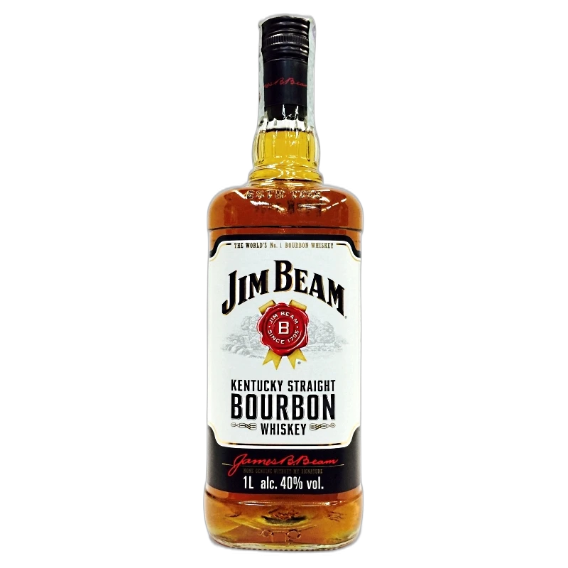 JIM BEAM BOURBON KENTUCKY WHISKEY - 40% vol - 100cl