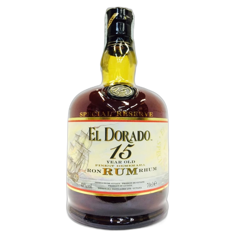 EL DORADO 15y DEMERARA RUM SPECIAL RESERVE RHUM - 43% vol - 70CL