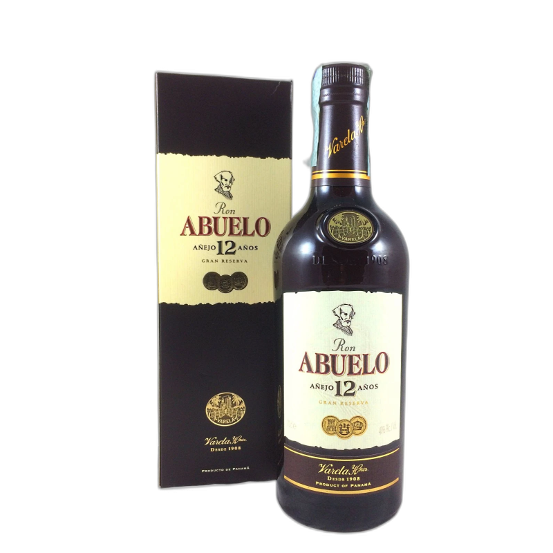 Abuelo 12 Anos Ron Anejo Rum Gran Reserva - 40% vol - 70cl