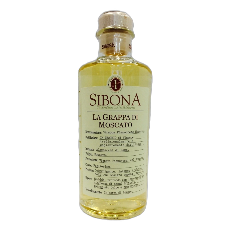 SIBONA Grappa MOSCATO - 40% vol - 50CL