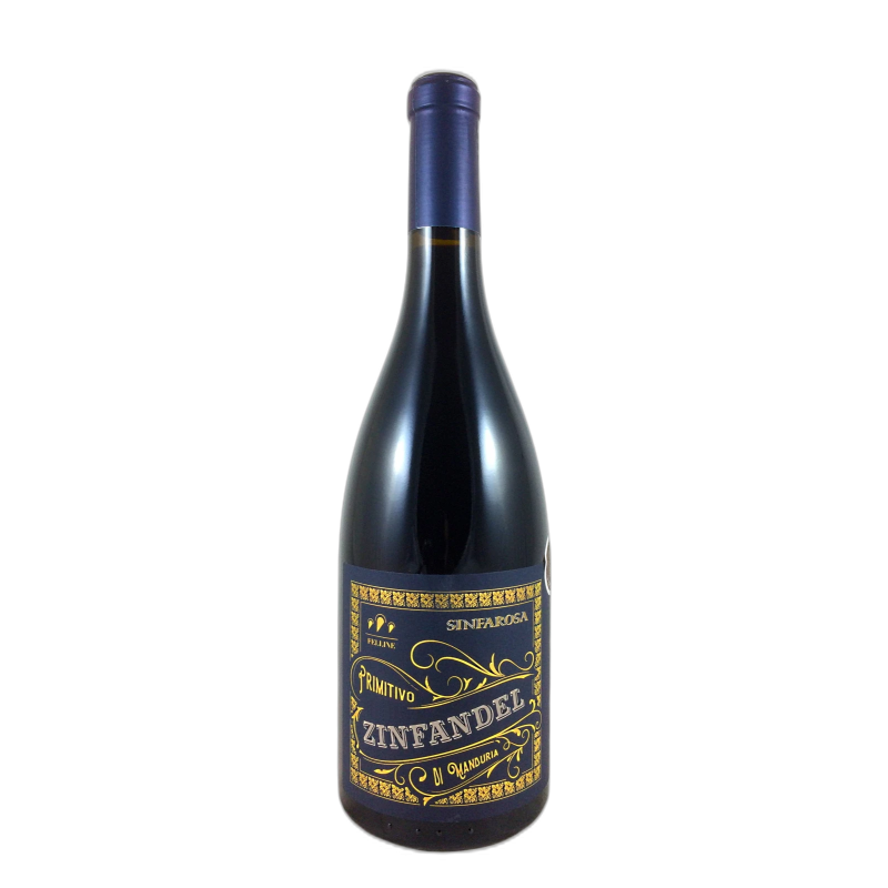 SINFAROSA ZINFANDEL PRIMITIVO DI MANDURIA - 15% vol - 2020 - 75cl