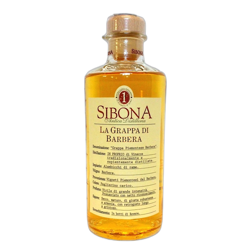 SIBONA Grappa BARBERA 50CL - 42% vol