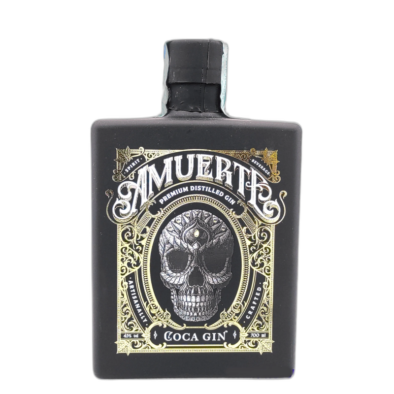 Amuerte Black Coca Gin Premium Distilled - 43% vol - 100cl