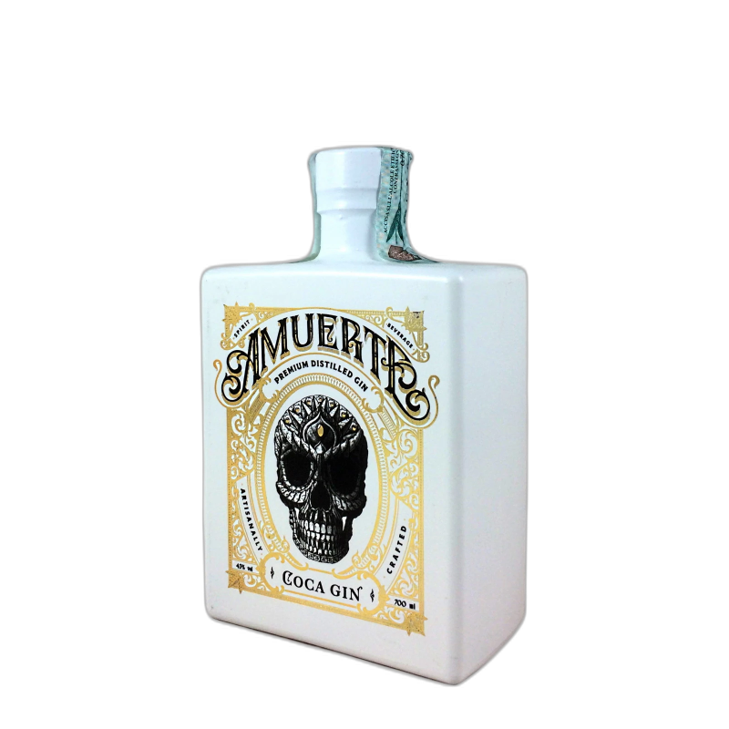 Amuerte White Gin Coca Leaves Premium Gin - 43% vol - 70cl