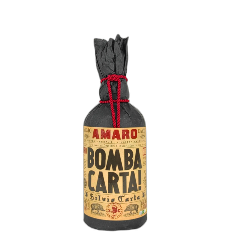BOMBA CARTA AMARO AL MIELE E ERBE SARDE - 33% vol - 70CL