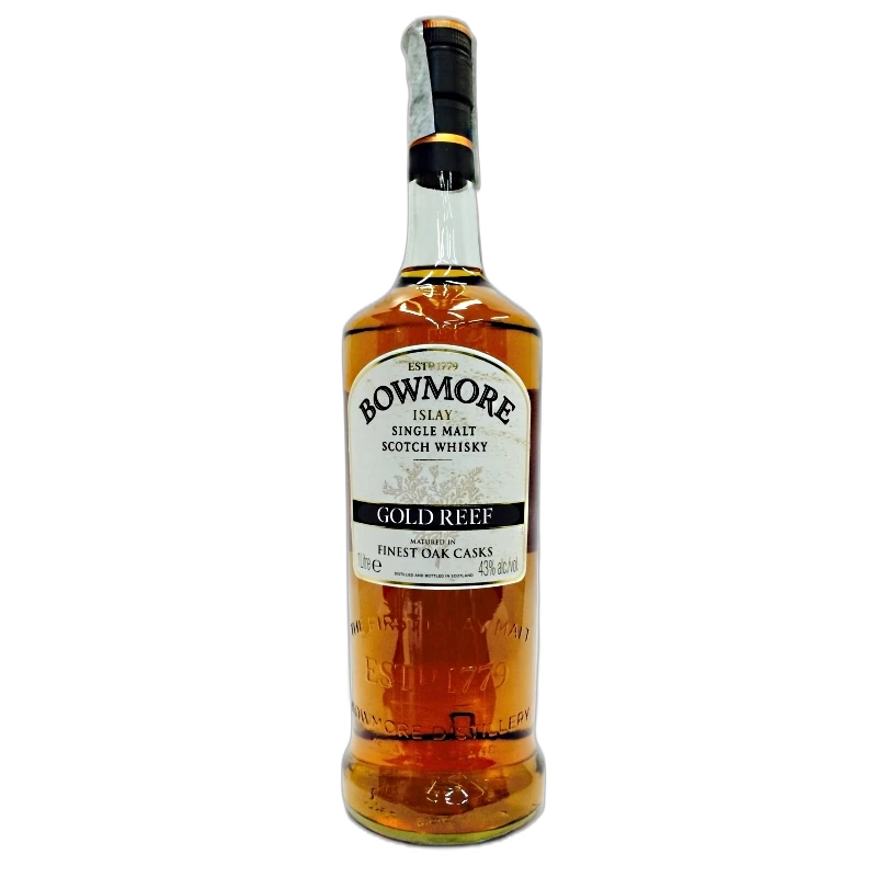 BOWMORE GOLD REEF WHISKY 100CL SINGLE MALT SCOTCH - 43% vol