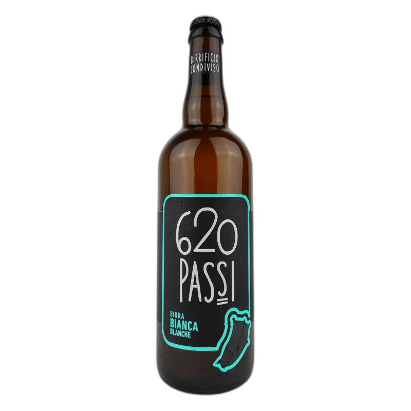 620 Passi Birra Bianca Blanche artigianale - 04,3% vol - 75cl