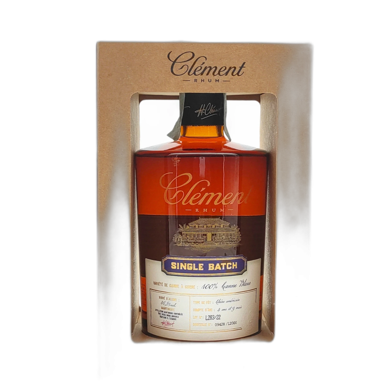 CLEMENT SINGLE BATCH CANNE BLU RHUM AGRICOLE - 46,5% vol - 50CL