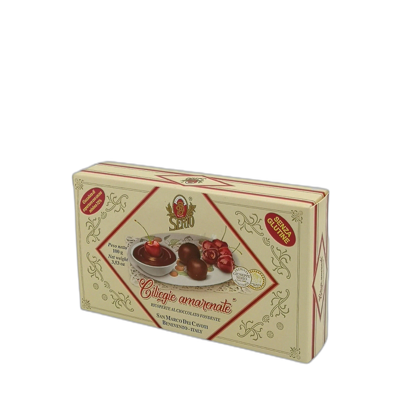 SERIO CILIEGIE AMARENATE RICOPERTE DI CIOCCOLATO - 100G