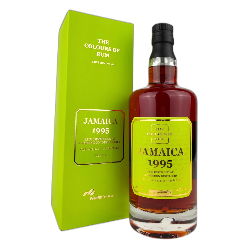 CLARENDON Nø16 RUM JAMAICA THE COLOURS OF RUM - 61,5% vol - 1995 - 70cl