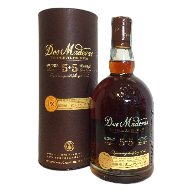 DOS MADERAS PX RUM 5+5 RON ANEJO TRIPLE AGED - 40% vol - 70CL