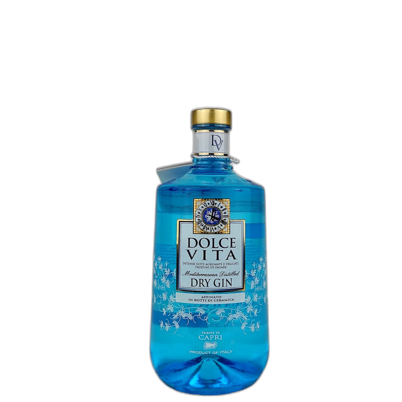 DOLCE VITA DRY GIN MEDITERRANEAN DISTILLED - 40% vol - 70CL