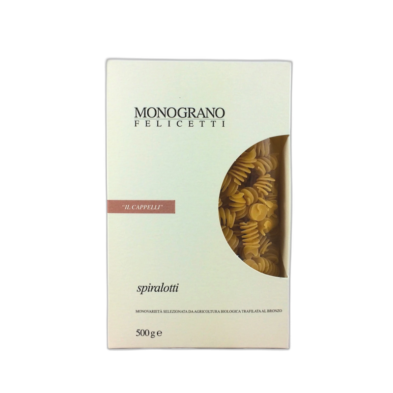 IL CAPPELLI SPIRALOTTI PASTA PASTIFICIO FELICETTI MONOGRANO - 500G