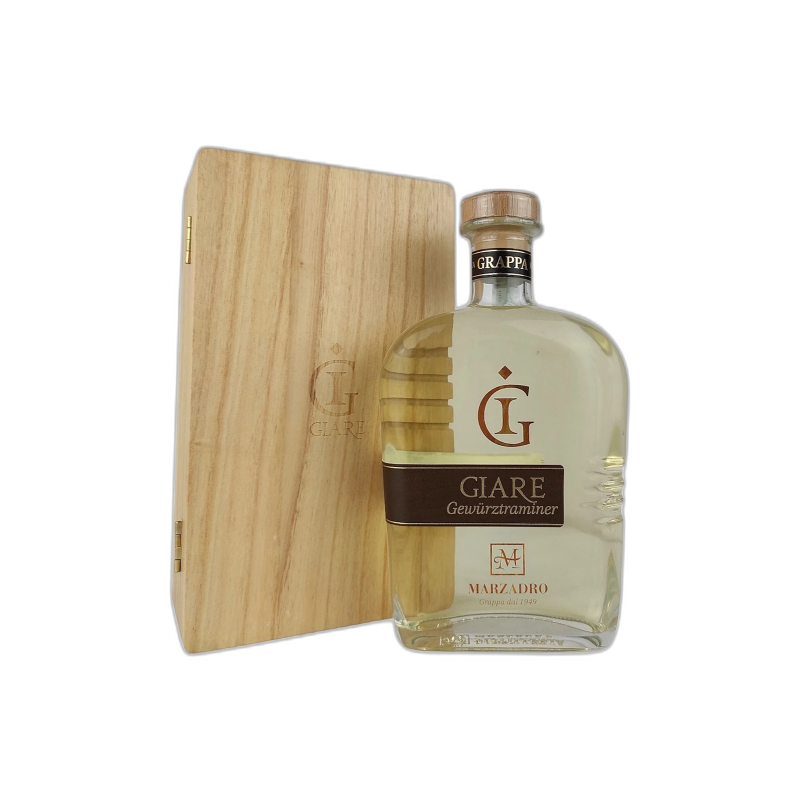 GIARE GRAPPA DI GEWURZTRAMINER DISTILLERIA MARZADRO - 41% vol - 70cl