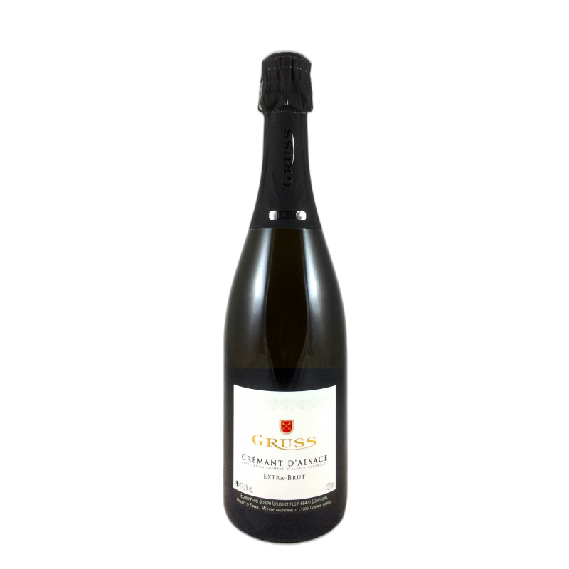 GRUSS CREMANT EXTRA BRUT APPELLATION CREMANT ALSACE - 12,5% vol - 75CL