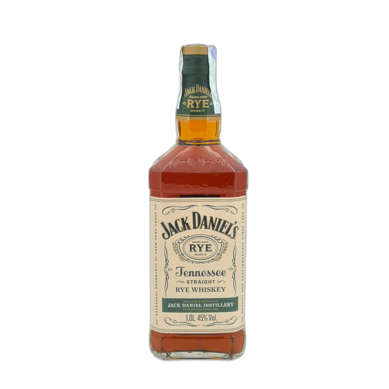 JACK DANIEL'S RYE WHISKEY BOURBON - 45% vol - 100CL