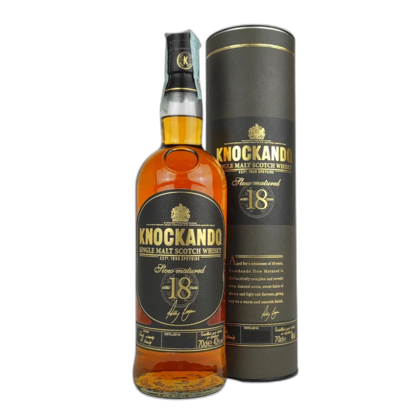 KNOCKANDO 18y SLOW SINGLE MALT SCOTCH WHISKY - 43% vol - 70CL