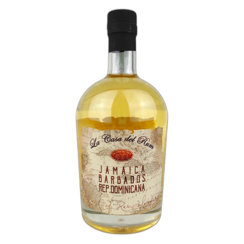 LA CASA DEL RUM N.4 JAMAICA BARBADO REP. DOMINICANA - 40% vol - 70cl