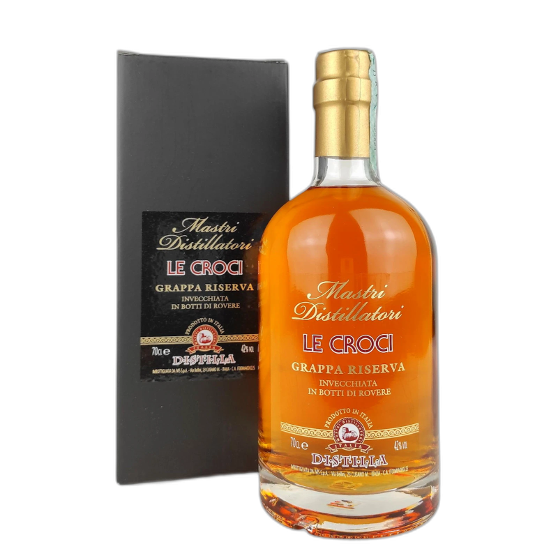 LE CROCI GRAPPA RISERVA ASTUCCIATA - 42% vol - 70cl