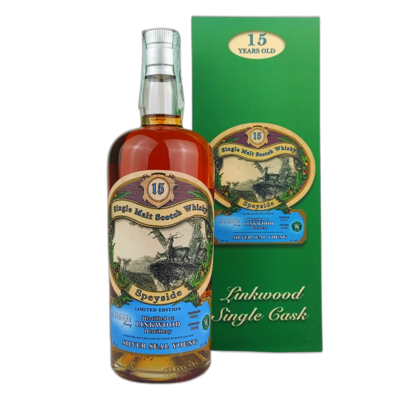 LINKWOOD 15Y SILVER SEAL SINGLE MALT SCOTCH WHISKY - 57,2% vol - 70CL