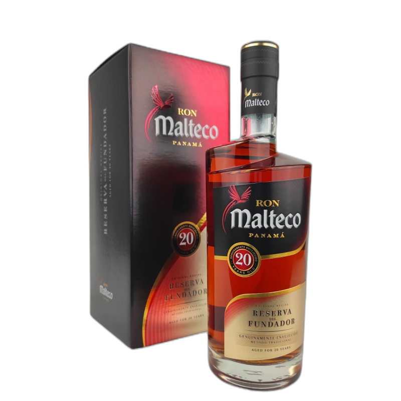 MALTECO  RON 20y RESERVA DEL FUNDADOR PANAMA RUM - 40% vol - 70CL