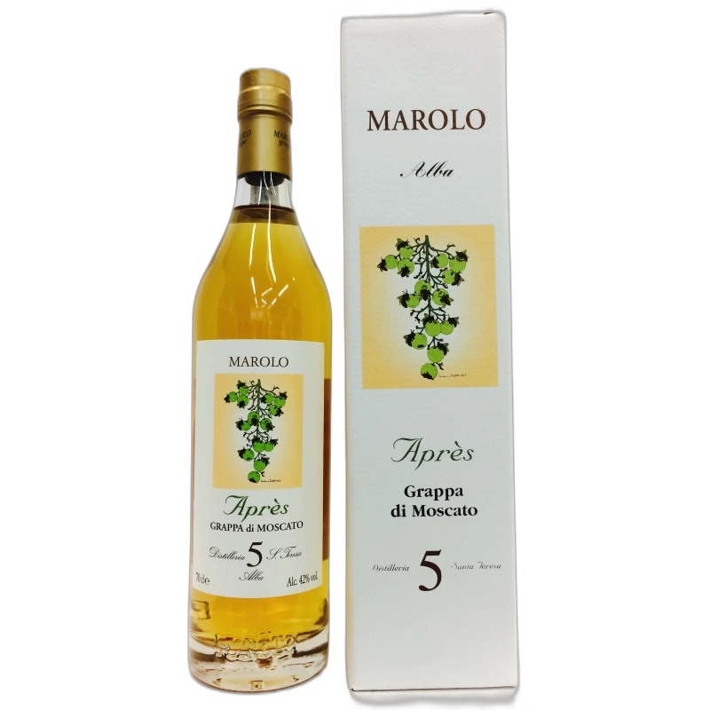 MAROLO APRES 5y GRAPPA MOSCATO - 42% vol - 70CL