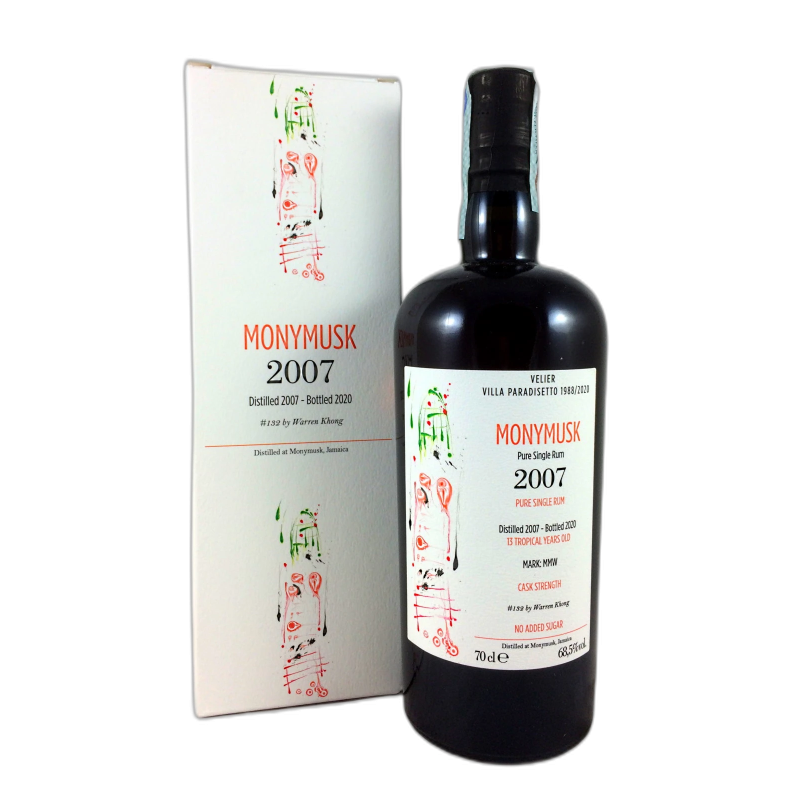 Villa Paradisetto Monymusk Rum 13y  07/20 - 68,5% vol - 2007 - 70cl