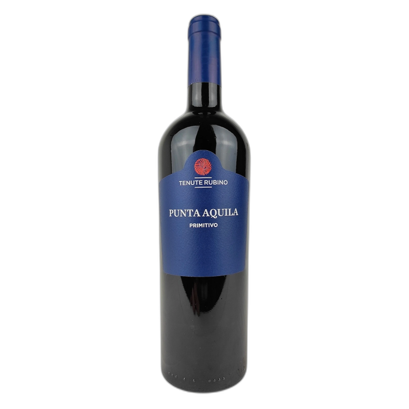 PUNTA AQUILA.PRIMITIVO TENUTA RUBINO SALENTO IGT - 14% vol - 2021 - 75CL