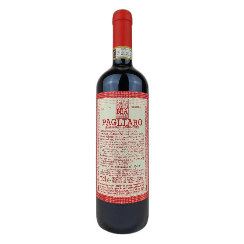 PAGLIARO SAGRANTINO MONTEFALCO - 14,5% vol - 2017 - 75cl
