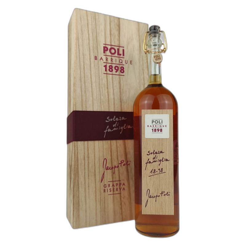 POLI JACOPO BARRIQUE GRAPPA SOLERA DI FAMIGLIA - 40% vol - 70cl