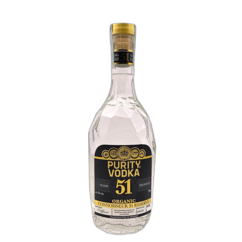 Purity Vodka Ultra 51 organic connoisseur Reserve - 40% vol - 70cl