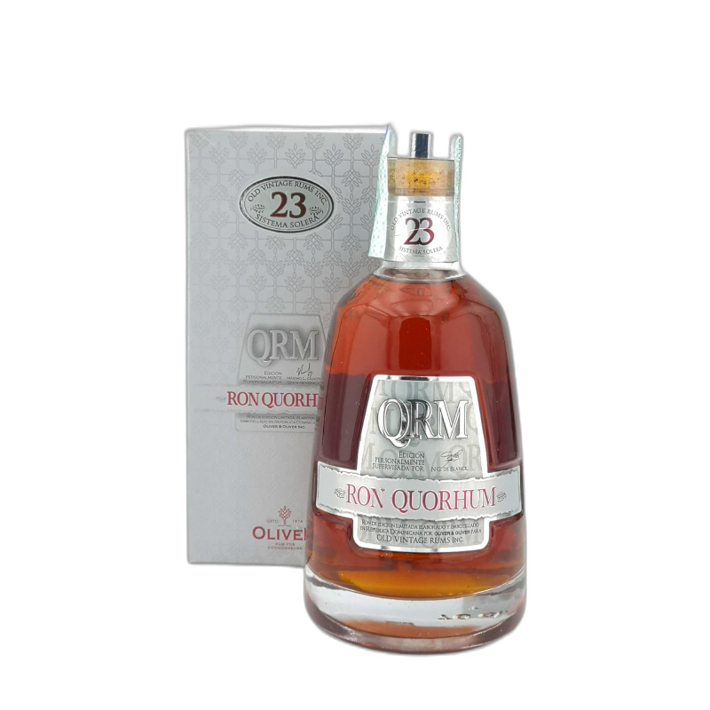 QRM Quorhum 23 anniversario old vintage rum - 40% vol - 70cl