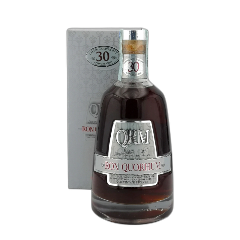 QRM Quorhum 30 anniversario ron old vintage rum - 40% vol - 70cl