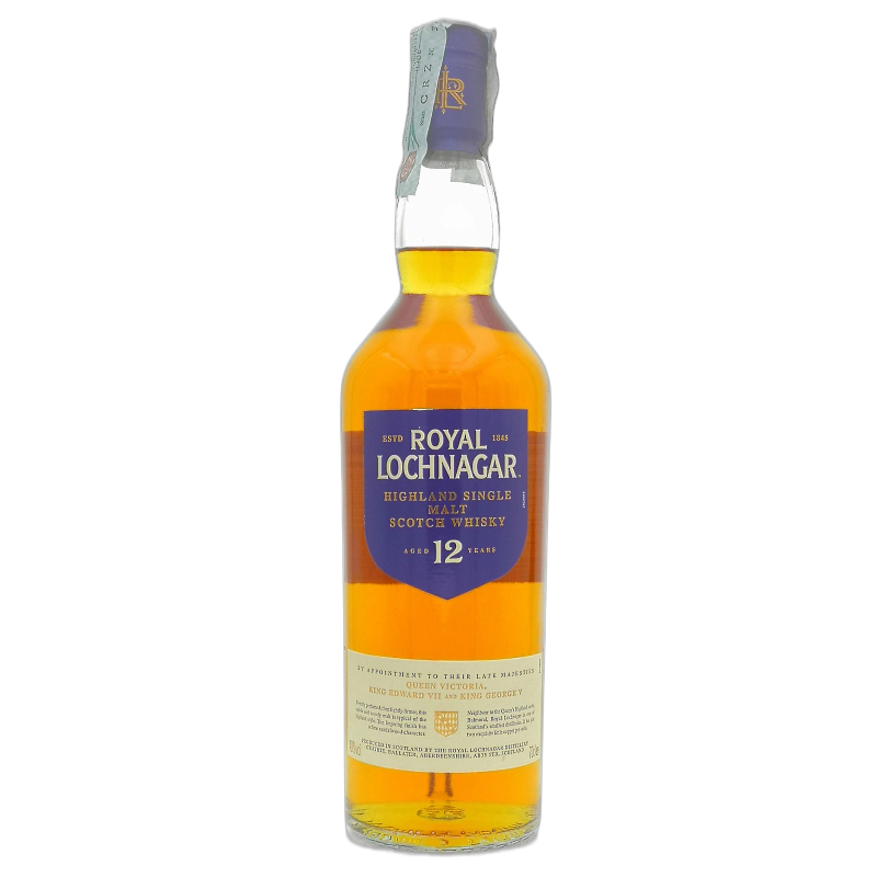 ROYAL LOCHNAGAR WHISKY 12y HIGHLAND SINGLE MALT SCOTCH - 40% vol - 70CL