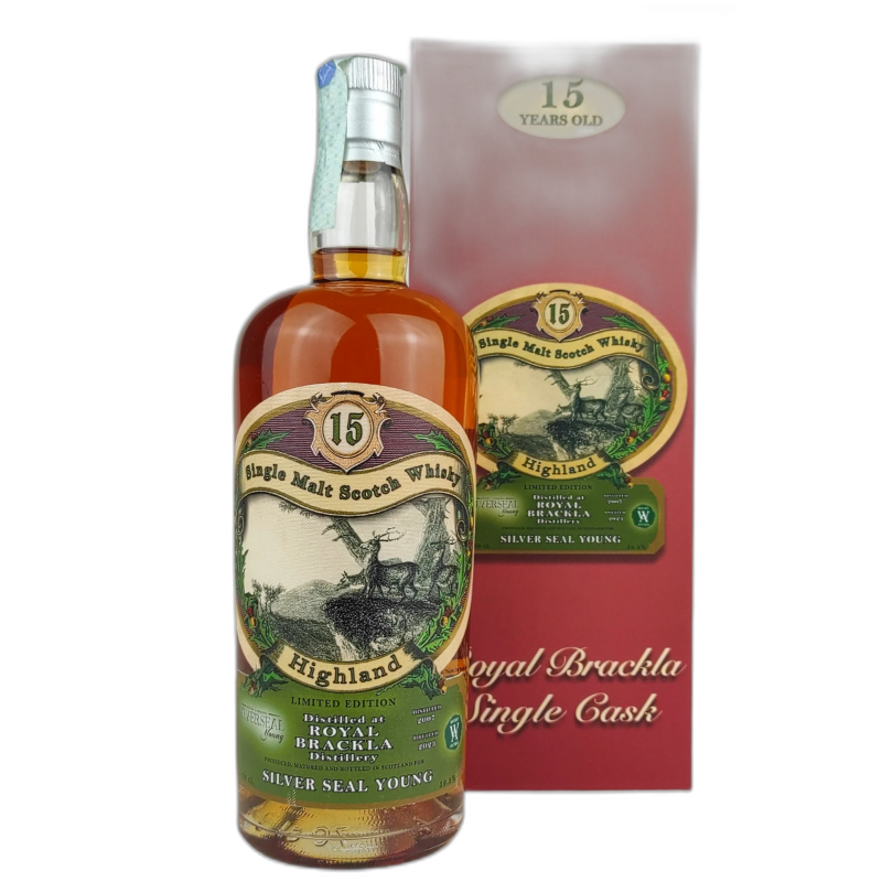 ROYAL BRACKLA 15y SILVER SEAL SINGLE MALT SCOTCH WHISKY - 59,3% vol - 70CL