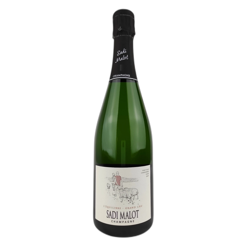 Sadi Malot l'Equilibre brut Champagne Grand Cru AOC - 12,5% vol - 75cl