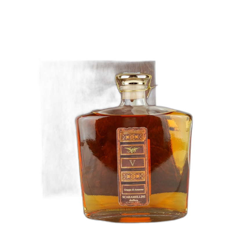 SCARAMELLINI 5y GRAPPA AMARONE COFANETTO IN LEGNO - 40% vol - 70CL