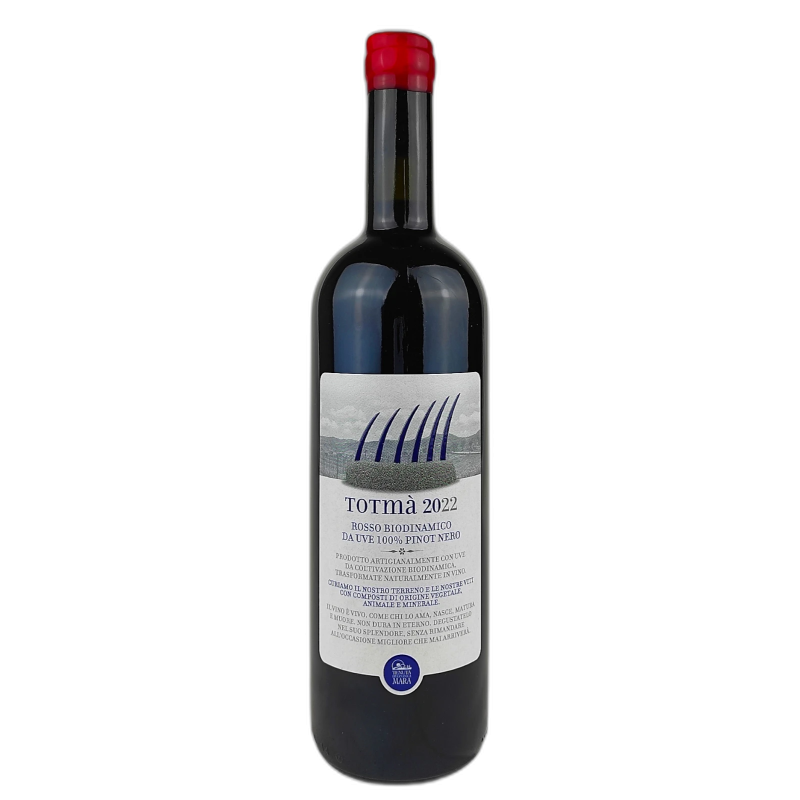 TOTMA TENUTA MARA ROSSO 100% PINOT NERO IGP BIODINAMICO - 13,5% vol - 2024 - 75C