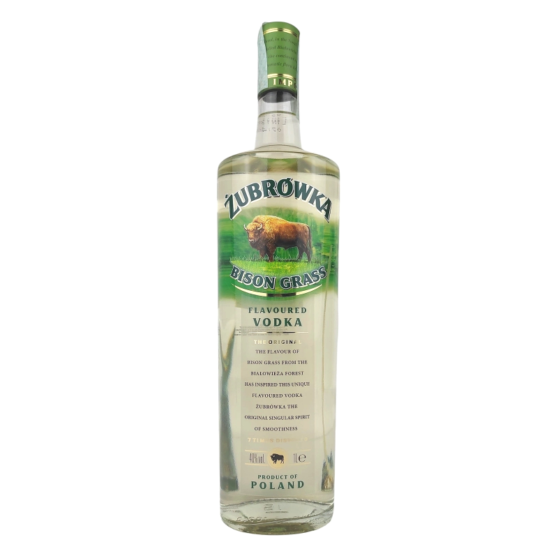 Zubrowka Wodka Flavoured Bison Grass - 40% vol - 100cl
