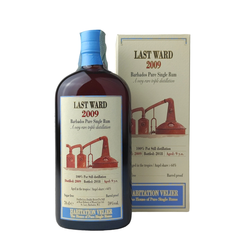 LAST WARD RUM 2009 FULL PROOF AGED 9 Y.O. - 59% vol - 2009 - 70CL