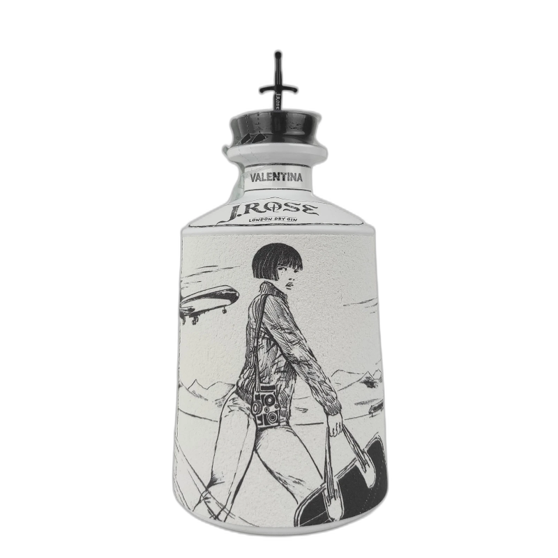 J. Rose Valentina Valigia Gin London Dry Crepax - 43% vol - 70cl