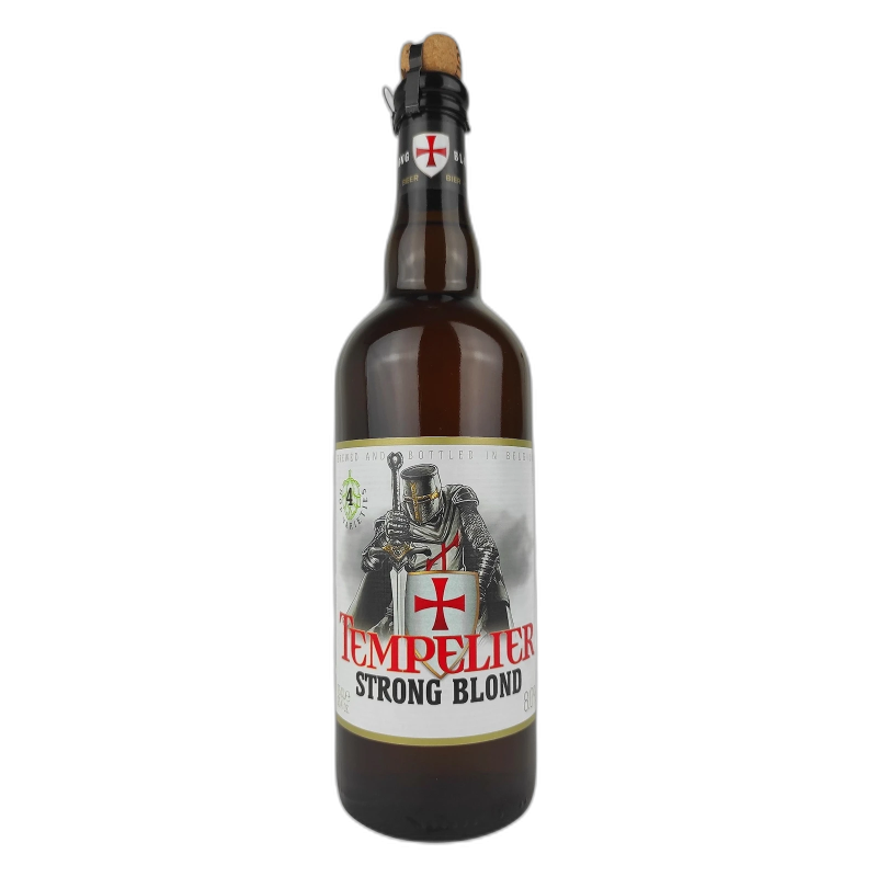Tempelier strong blond bier biere - birra belga - 08% vol - 75cl