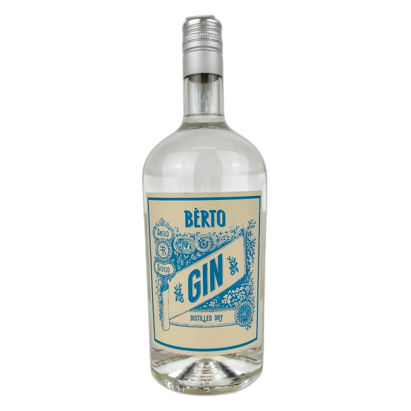 Berto Gin distilled Dry Italy selection - 43% vol - 100cl