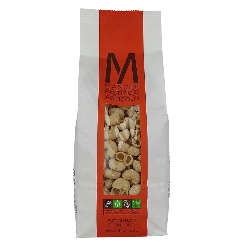 Mancini Lumache Rigate Pasta di semola di grano duro - 1kg