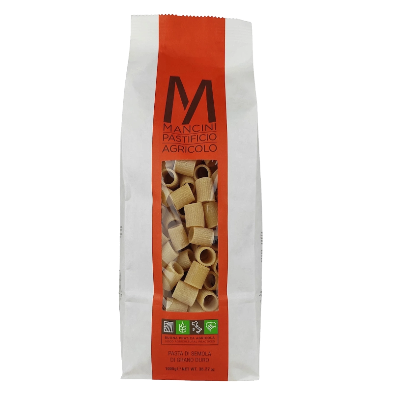 Mancini Mezze Maniche pasta di semola di grano duro - 1kg