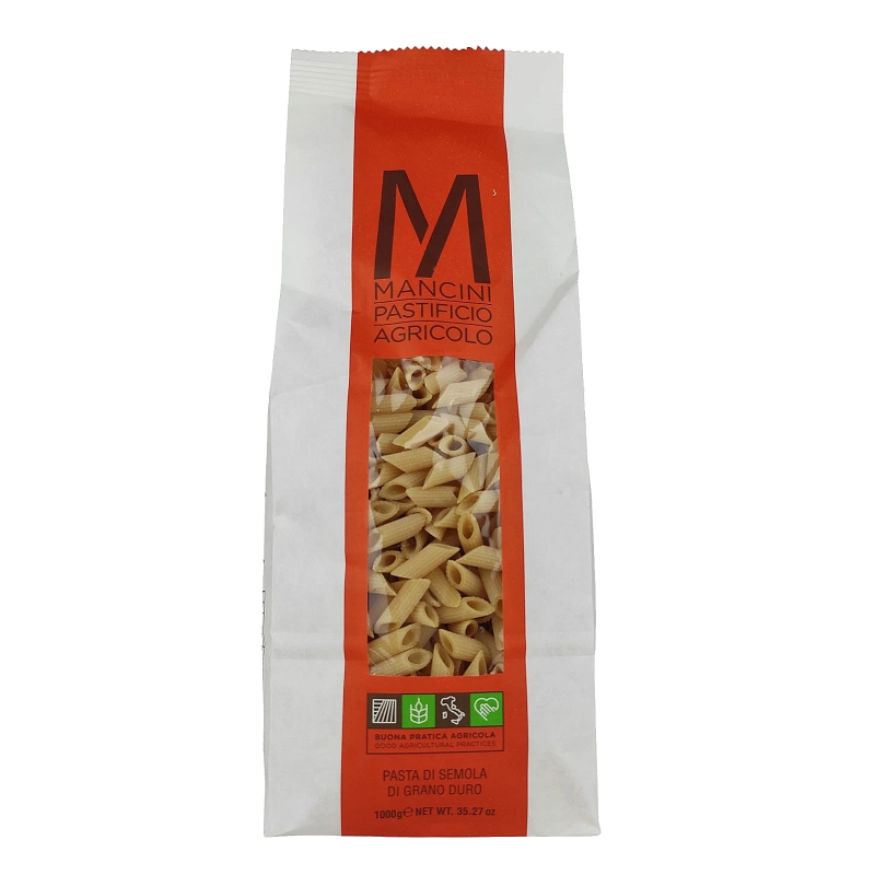Mancini Mezze Penne pasta artigianale trafilata bronzo - 1kg