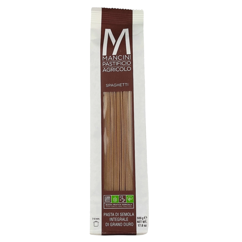 Mancini integrale Spaghetti pasta di semola di grano duro - 500g