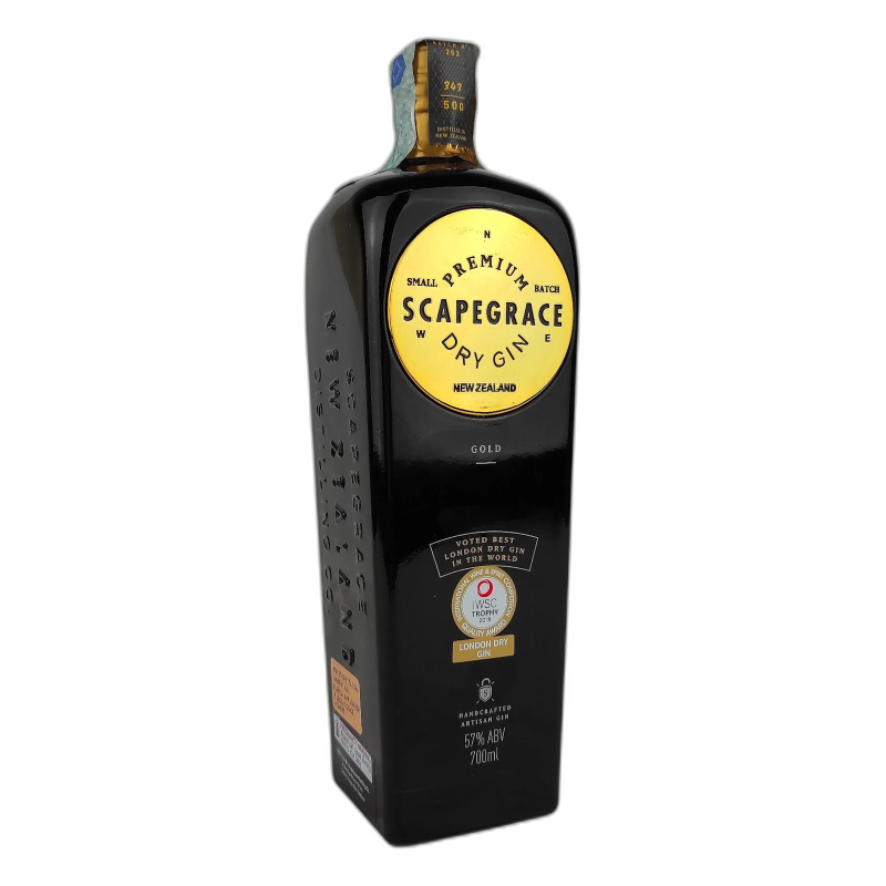 Scapegrace Gold Gin London dry New Zealand - 57% vol - 70cl